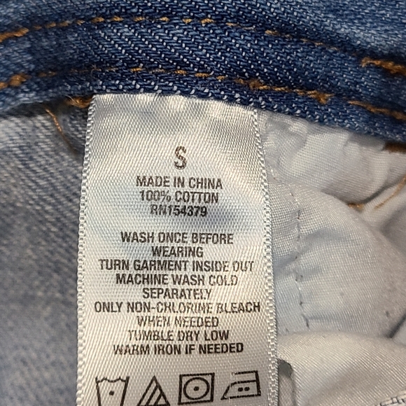 Aeropostale distressed denim overalls size S - Picture 6 of 10